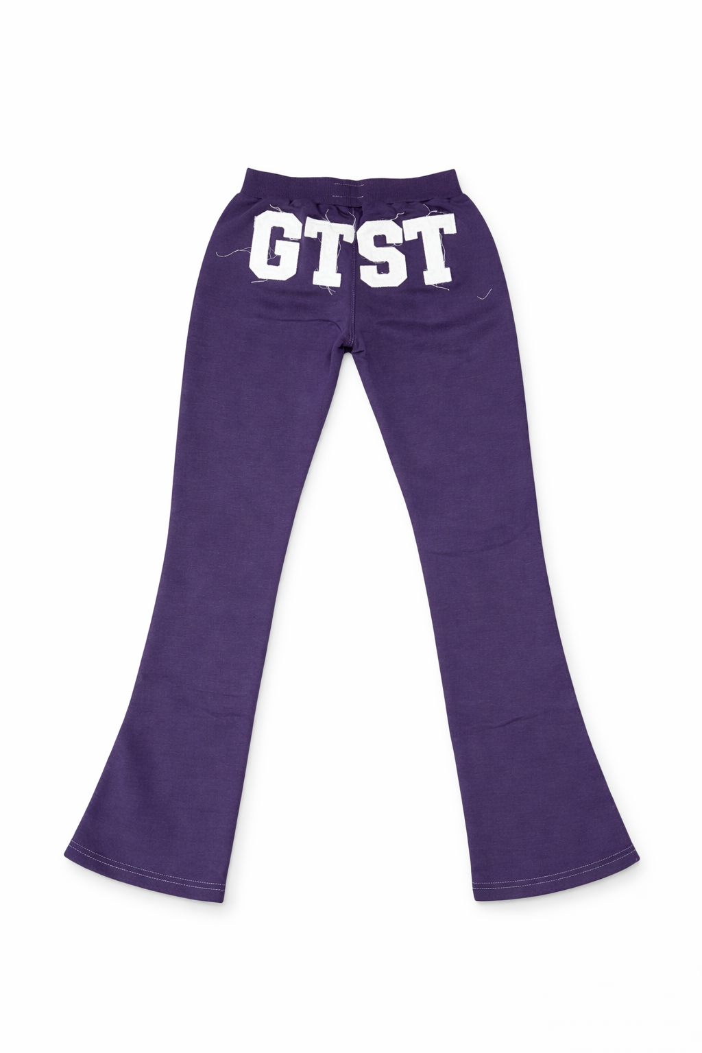 Women's GTST Signature Distressed Flare Pants- Purple