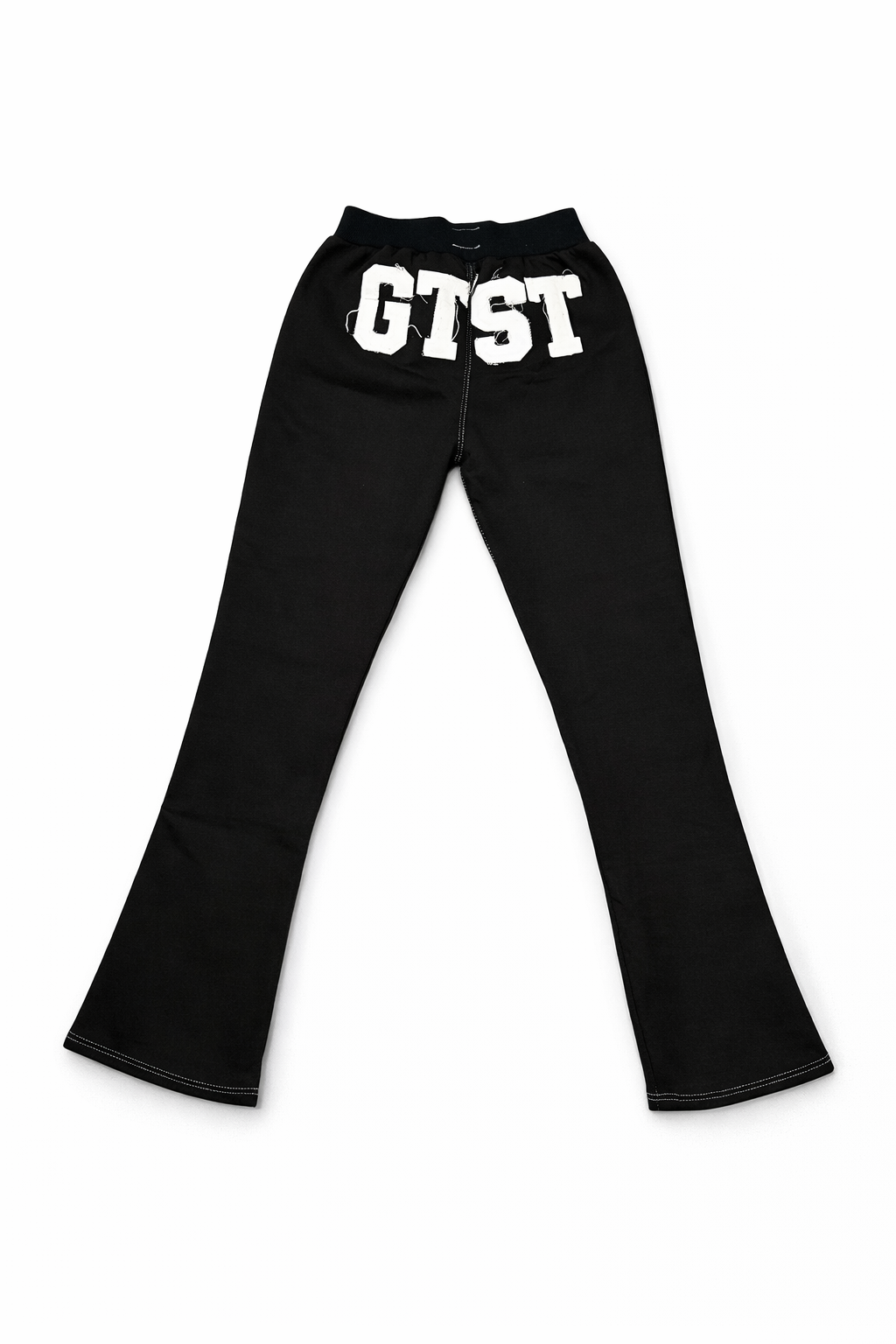 Women's GTST Signature Distressed Flare Pants- Black
