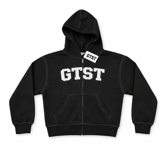 Women's GTST Signature Distress Crop Jacket - Black