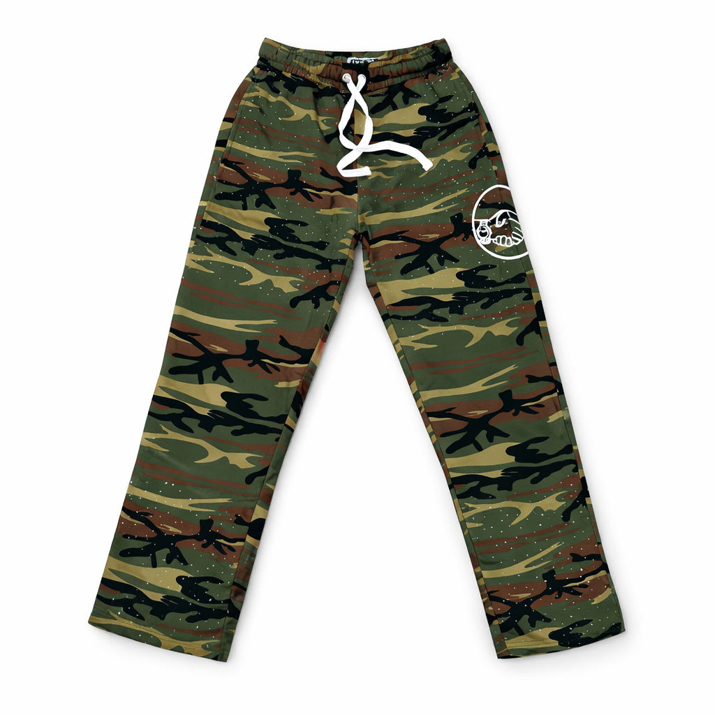 GTST Handshake Rhinestone Sweatpants - Camo